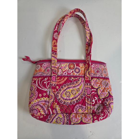 VERA BRADLEY Double Handle Shoulder Bag (RASPBERRY FIZZ) - Picture 1 of 5